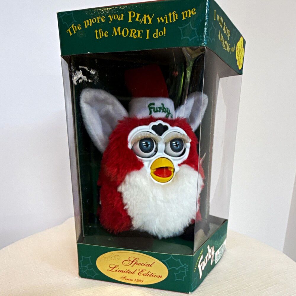 Vintage 1999 Special Limited Edition Christmas Santa Furby - New In Box (NIB)